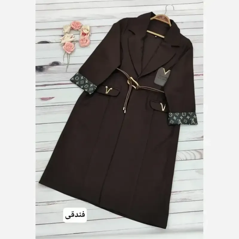 مانتو کتی پاییزه بلند مازراتی کجراه اعلا شیک و مزون دوز رنگ بندی متنوع