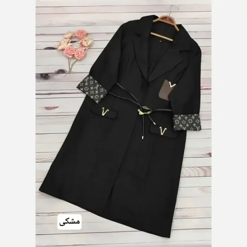 مانتو کتی پاییزه بلند مازراتی کجراه اعلا شیک و مزون دوز رنگ بندی متنوع