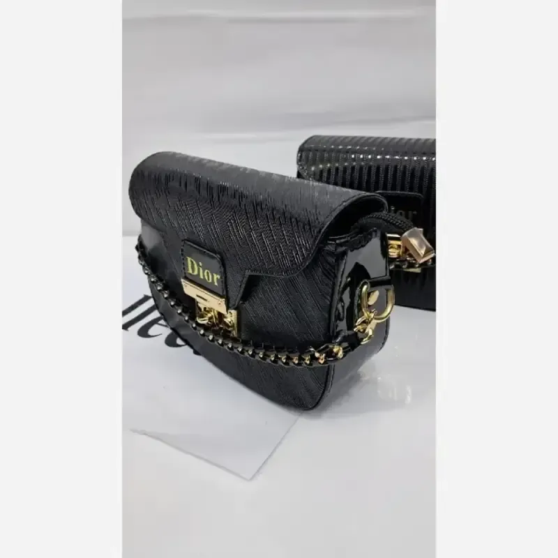کیف دستی دوشی چرم سایز 15 در 20 رنگ خردلی و زرشکی
