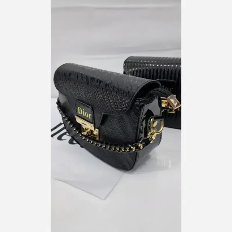 کیف دستی دوشی چرم سایز 15 در 20 رنگ خردلی و زرشکی