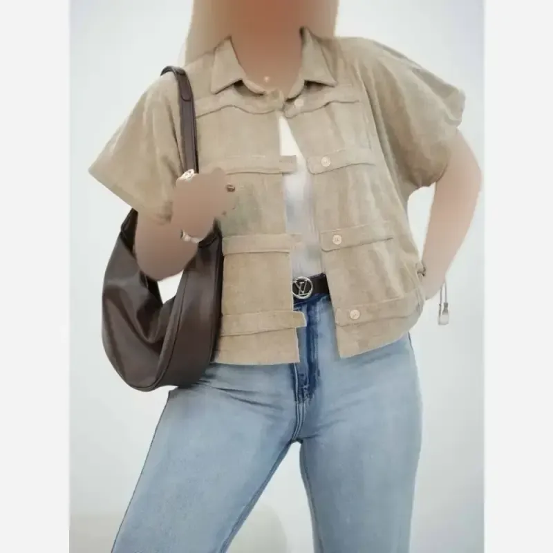 وست مخمل کبریتی پاییزه زنانه مدل پانیذ فری سایز
