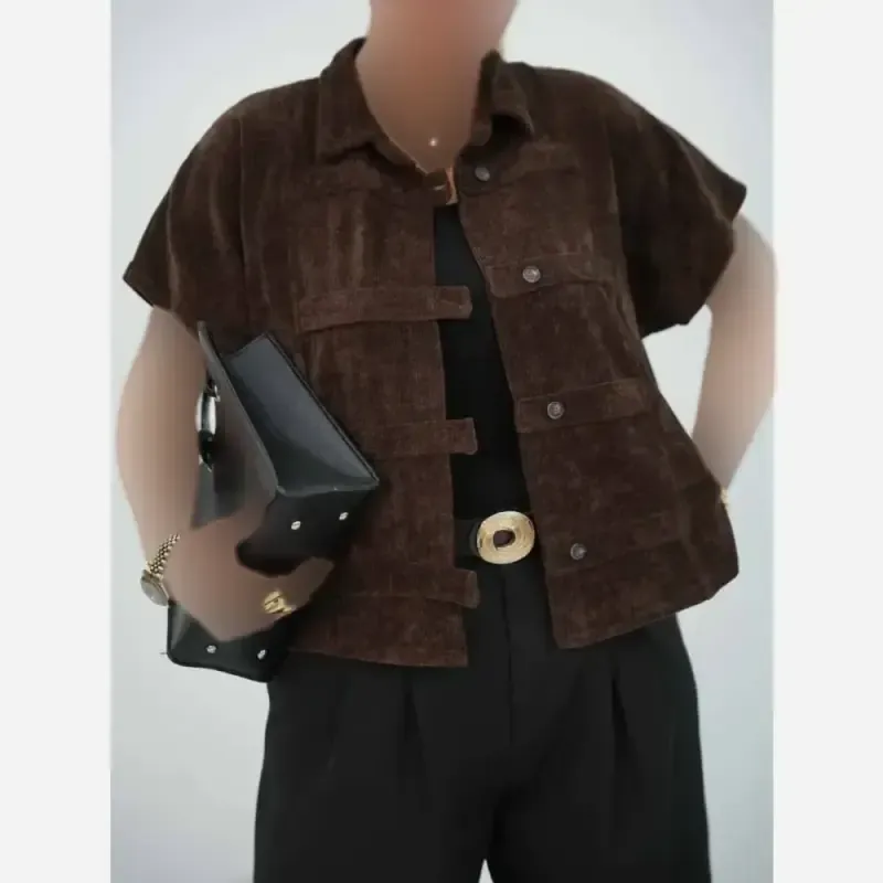 وست مخمل کبریتی پاییزه زنانه مدل پانیذ فری سایز