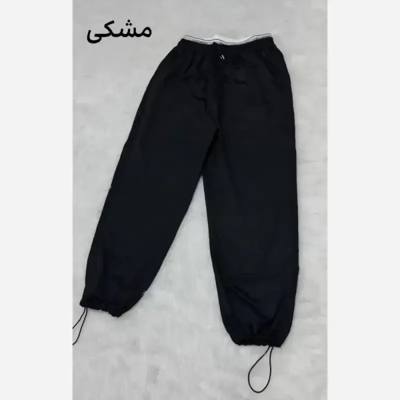 شلوار مردانه کمر کلوین دو حالته ملانژ دمپا گت دار فری سایز
