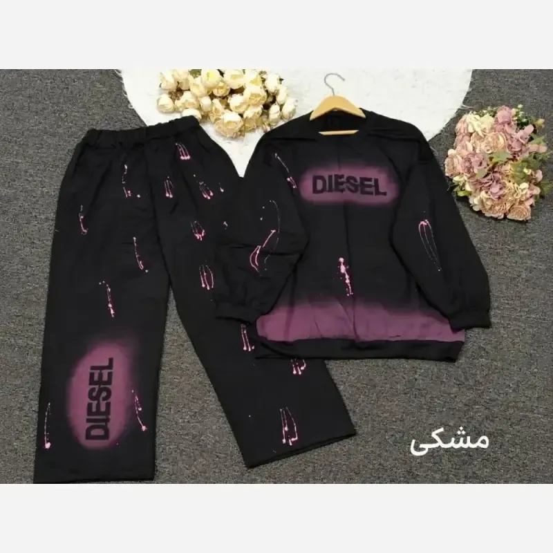 ست بلوز و شلوار دیزل جنس گلکسی پنبه درجه یک فری سایز