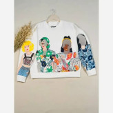 بلوز پاییزه دورس طرحدار فری سایز