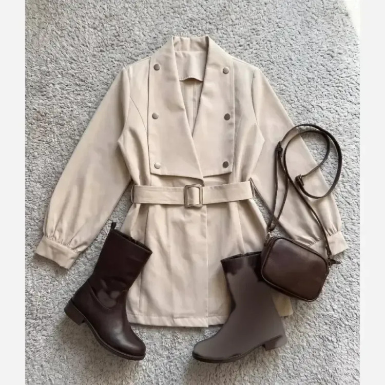 بارونی زنانه مدل رومینا جنس کتان زارا درجه یک رنگ بندی متنوع سایز 1 و 2