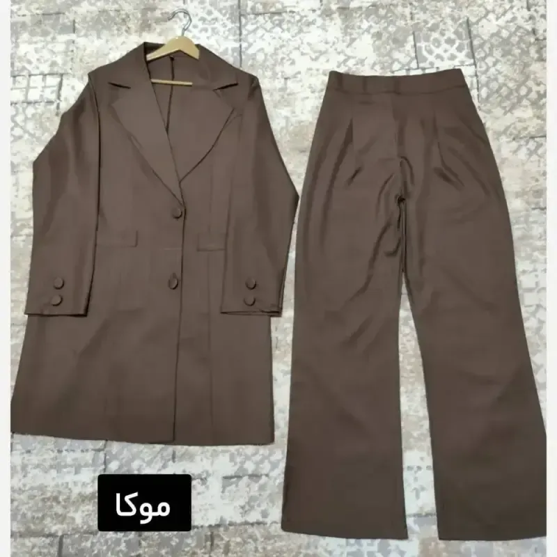 ست اداری بزایاق ریزشی درجه یک جیبدار رنگ بندی سایز 1 و 2