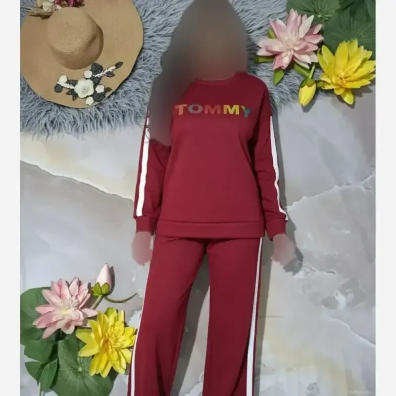 ست دورس و شلوار نیم بگ تو کرکی تینیجری فری سایز