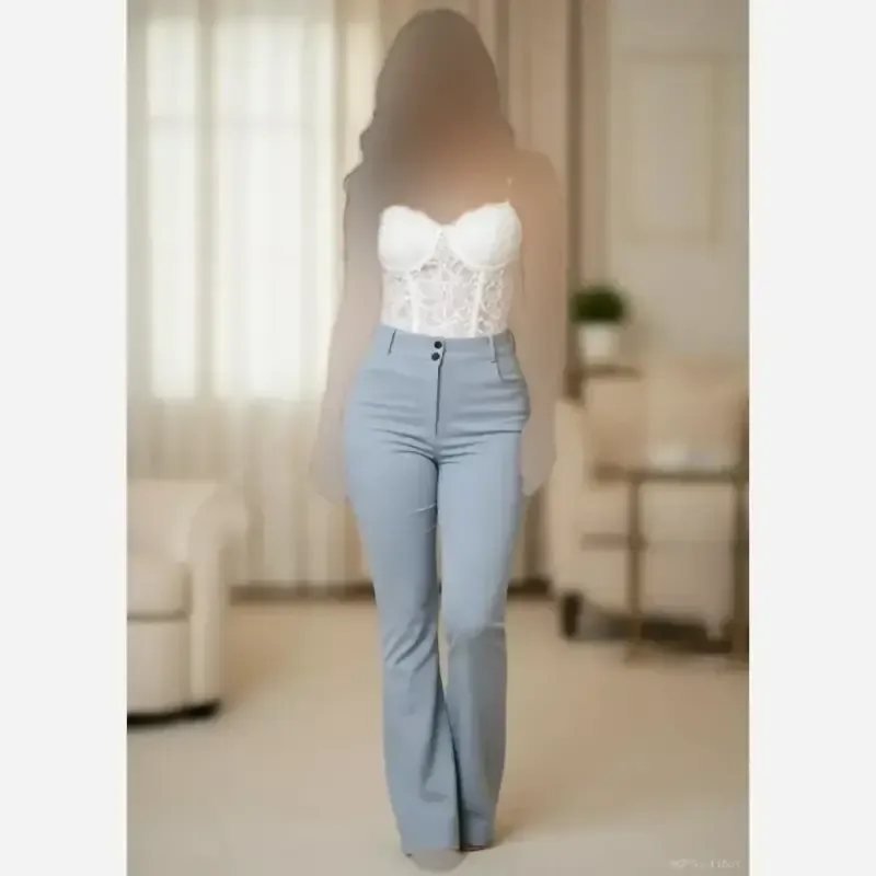شلوار دمپا گشاد زنانه کتان کش سایز بزرگ