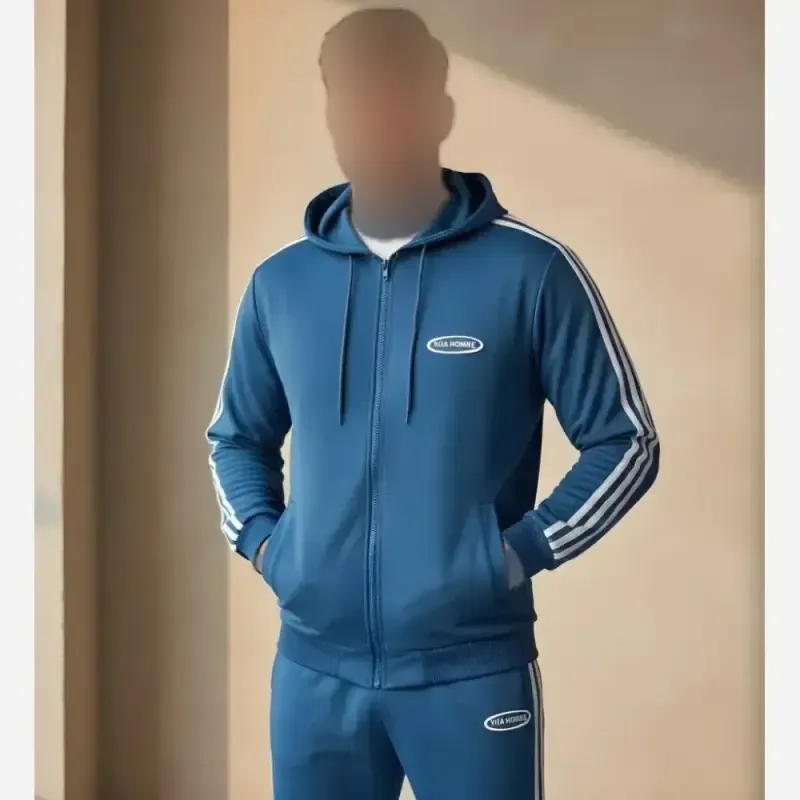 ست ورزشی پاییزه سویشرت و شلوار فلامنت کج راه اسپرت گتدار