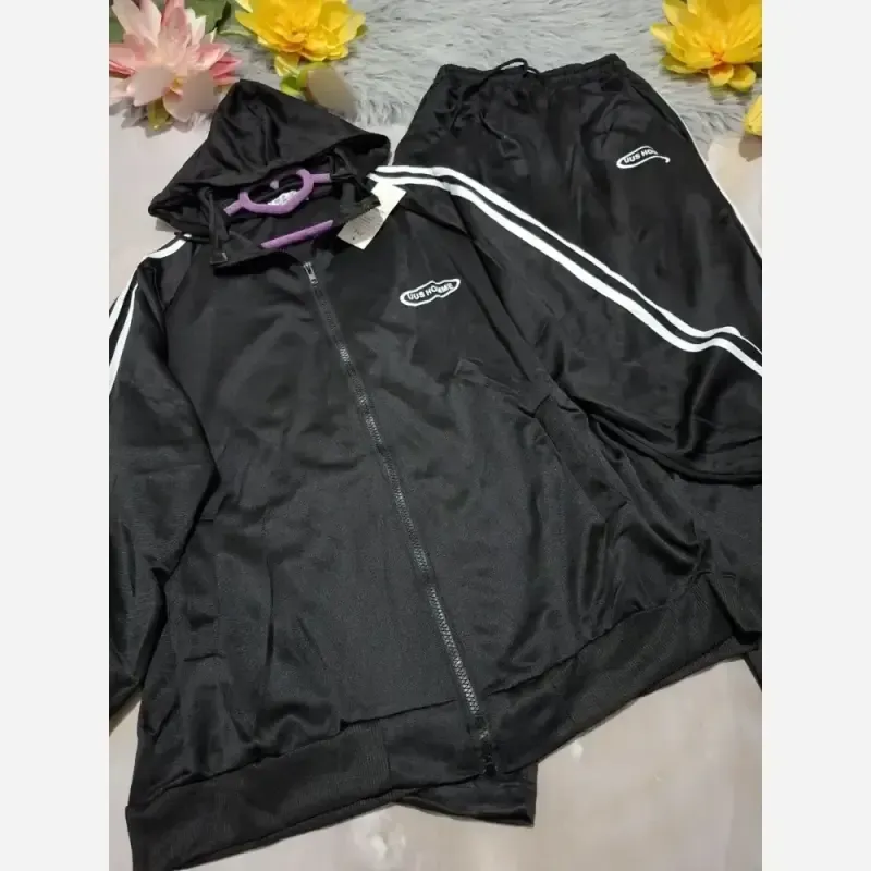 ست ورزشی پاییزه سویشرت و شلوار فلامنت کج راه اسپرت گتدار