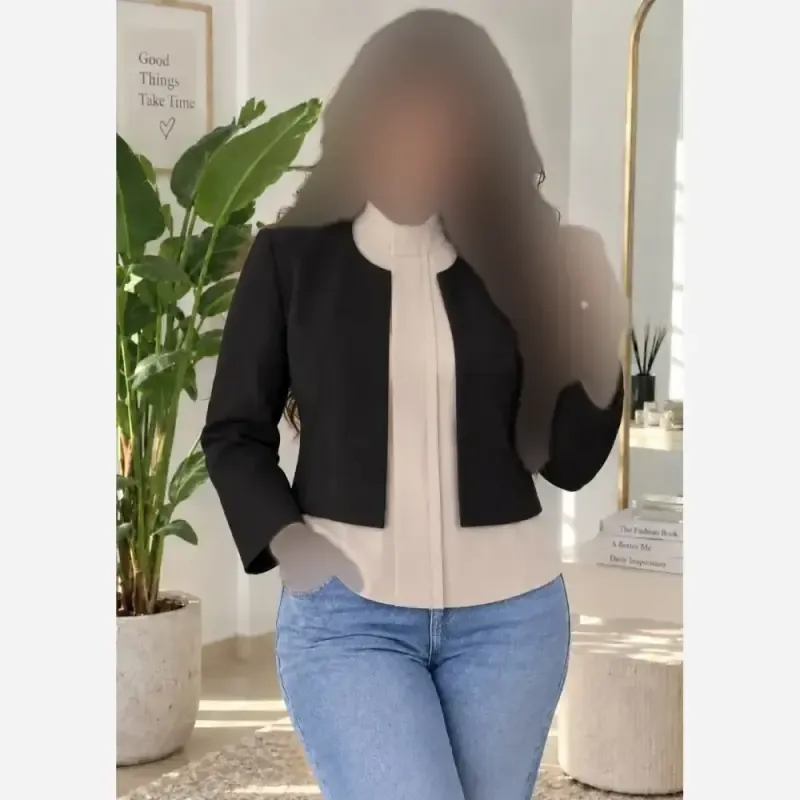 تاپ مجلسی زنانه یقه کراواتی جنس الیزه درجه یک