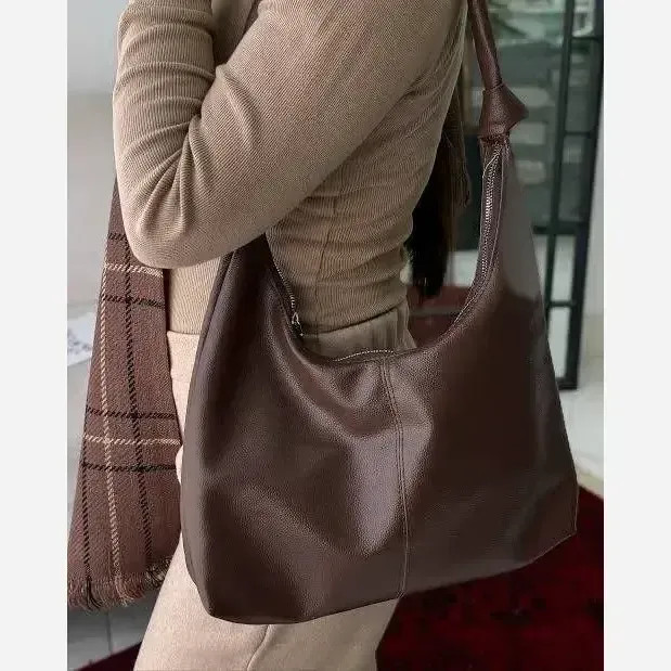 کیف بند گره ای چرم سبک و جادار ابعاد 30 در 40 رنگ مشکی و موکا