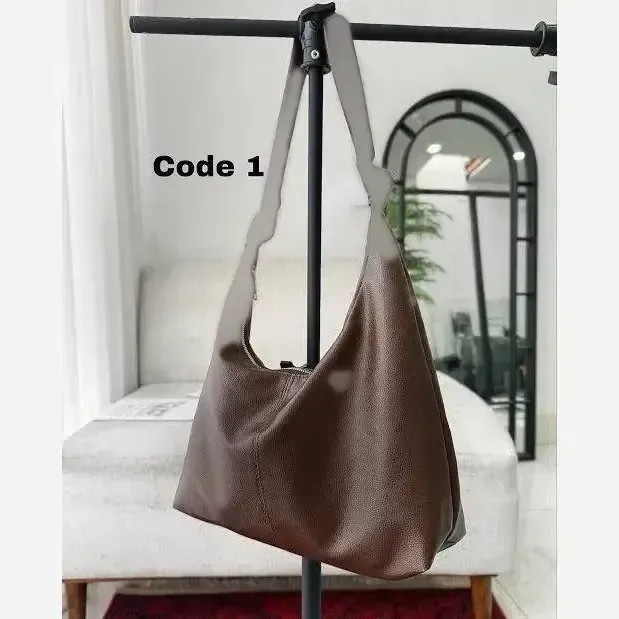 کیف بند گره ای چرم سبک و جادار ابعاد 30 در 40 رنگ مشکی و موکا