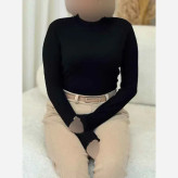 بادی یقه اسکی فینگر دار زنانه جنس فانریپ درجه یک رنگ مشکی و سفید سایز فری اسکین
