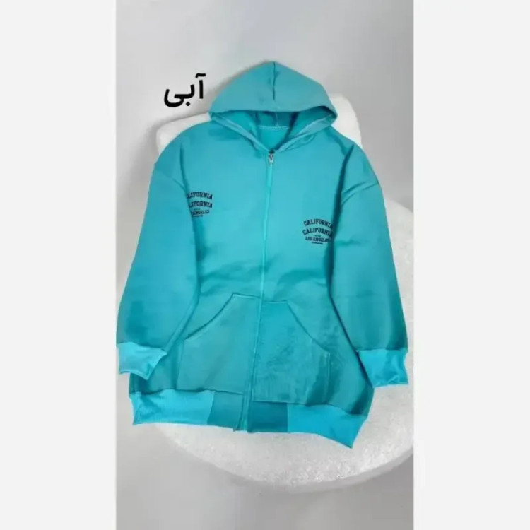 سویشرت کالیفورنیا دورس تو کرکی جیبدار فری سایز