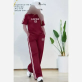 ست تیشرت شلوار Lovewe جنس جودون پلاس فول کش سایز فری 38 تا 46