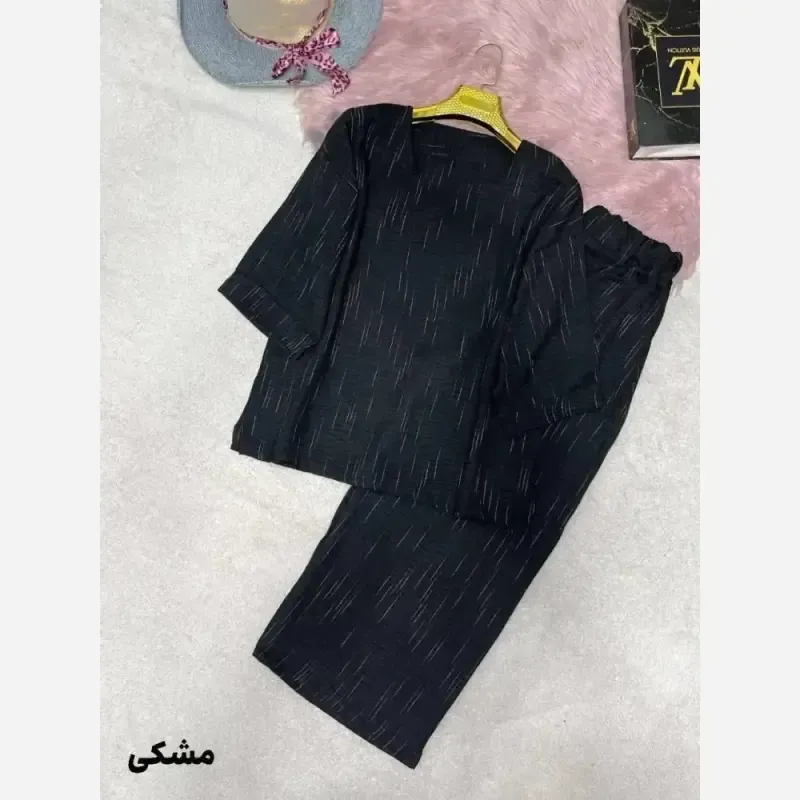 ست شومیز و شلوار شانتون آبشاری فری سایز 38 تا 48
