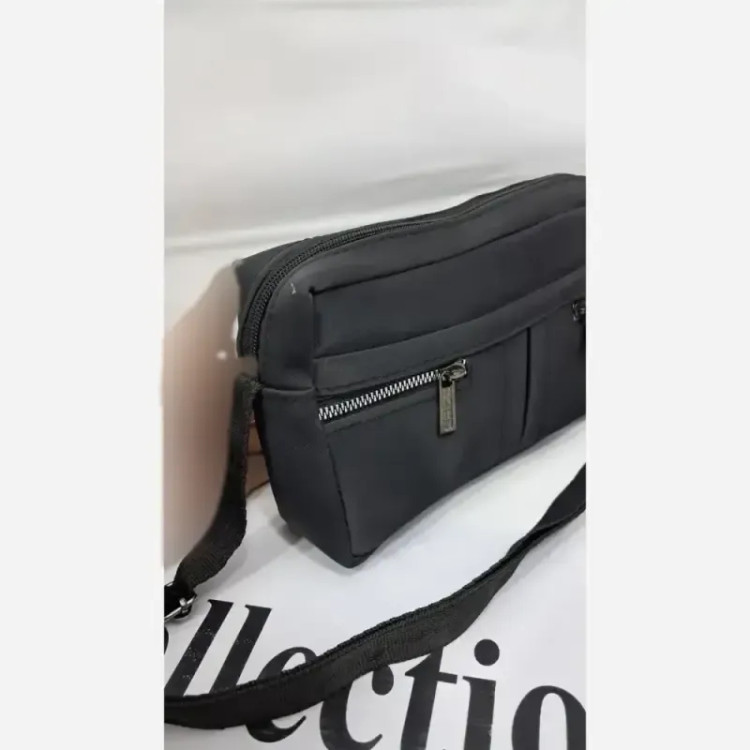کیف دوشی زنانه جنس نانسی رنگ مشکی سایز 20 در 13 سبک