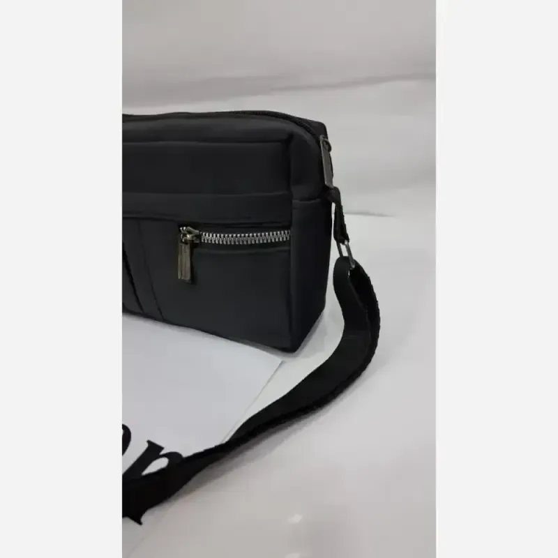 کیف دوشی زنانه جنس نانسی رنگ مشکی سایز 20 در 13 سبک