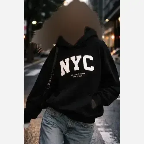 هودی NYC دورس تو کرکی مشکی زنانه و مردانه فری سایز