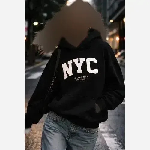 هودی NYC دورس تو کرکی مشکی زنانه و مردانه فری سایز
