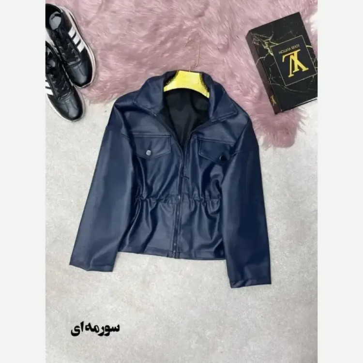 کت چرم زنانه کمرگت فری سایز 38 تا 46
