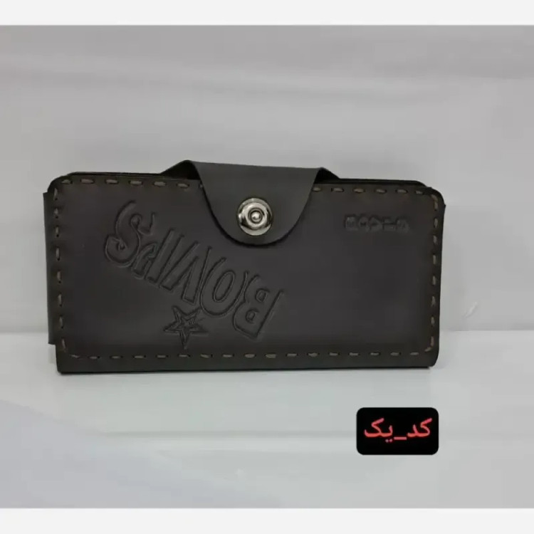 کیف پول مردانه چرم جیبی جاکارتی دار سایز 13 در 8