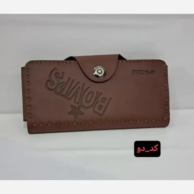 کیف دوشی آویز دار چرم الیزه مشکی سایز 14 در 20