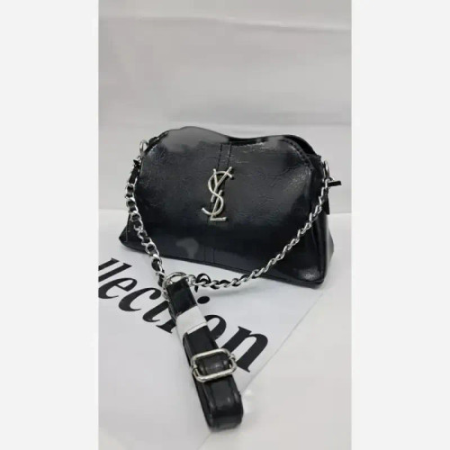 کیف چرم خارجی زنانه مشکی سایز 15 در 20
