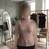 تاپ یقه 5 سانت قواره دار فانریپ پنبه کبریتی فری سایز
