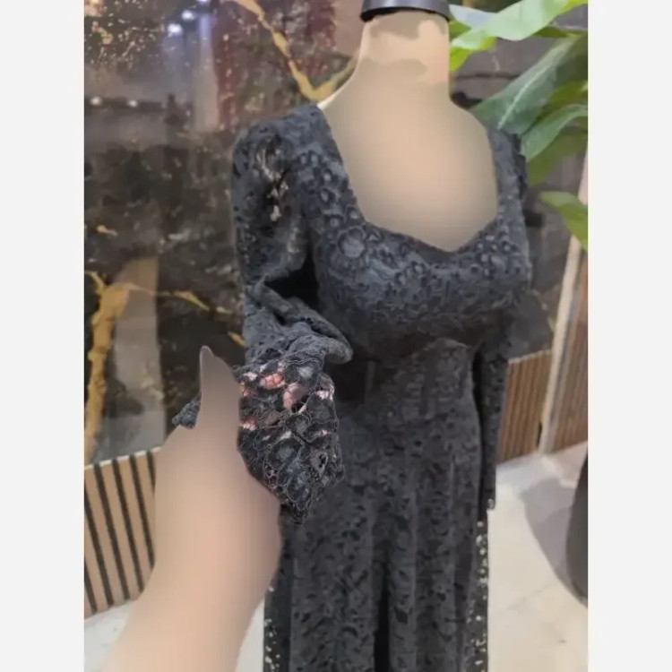 مدل بیده گلدار سایز 36 تا 46 رنگ مشکی سرمه اسمونی