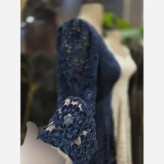 مدل بیده گلدار سایز 36 تا 46 رنگ مشکی سرمه اسمونی
