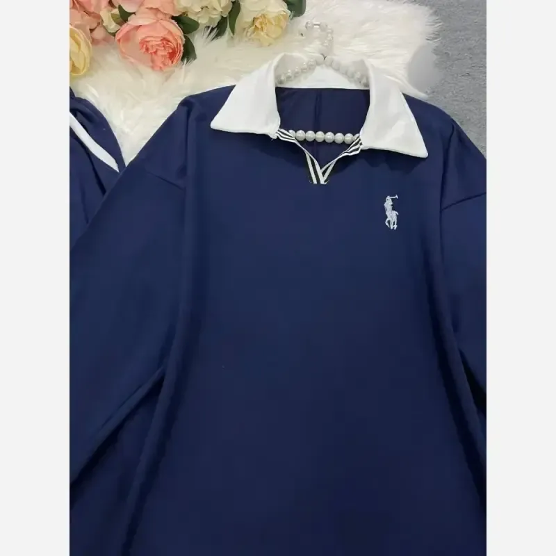 ست دو تیکه بلوز و شلوار polo جنس گلکسی پنبه فری سایز تا 48
