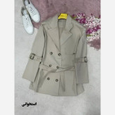 ترنج کت الینا کتان پاییزه واردتی ضخیم فری سایز