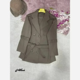 ترنج کت الینا کتان پاییزه واردتی ضخیم فری سایز
