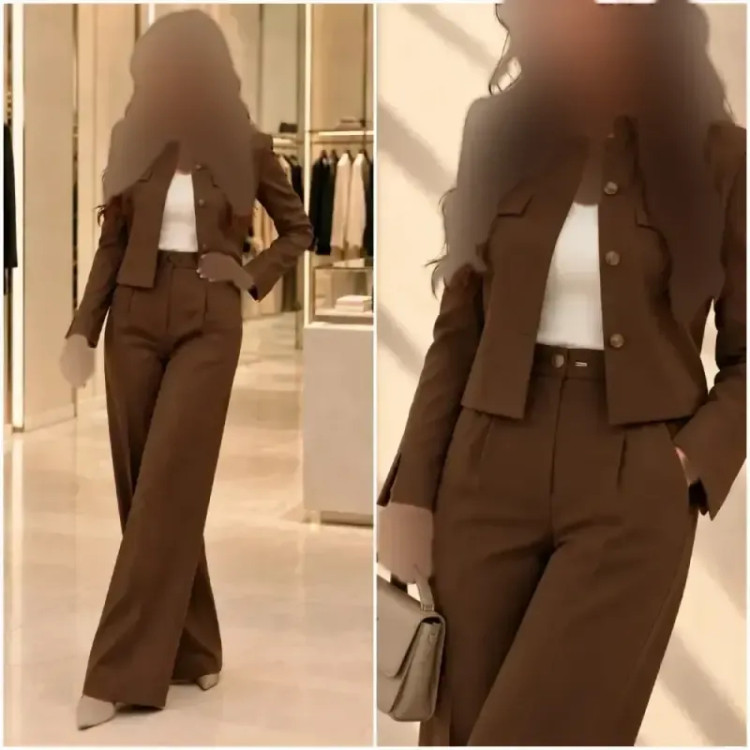 ست کت و شلوار زنانه مازراتی کج راه مدل تارا