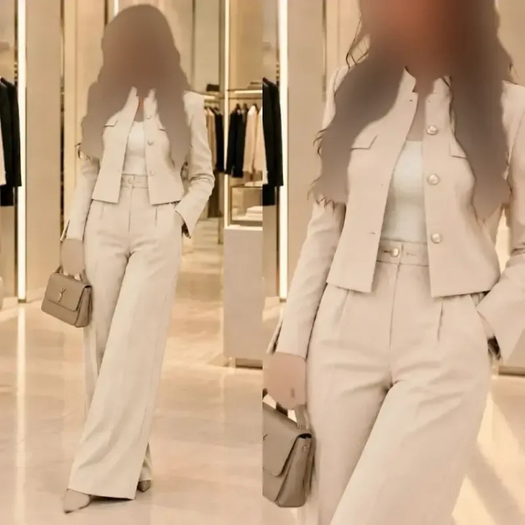 ست کت و شلوار زنانه مازراتی کج راه مدل تارا