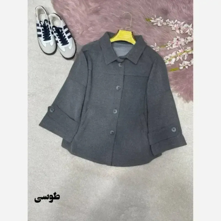 پالتو فوتر روشا جنس فوتر کوبیده شده فری سایز جیب دار