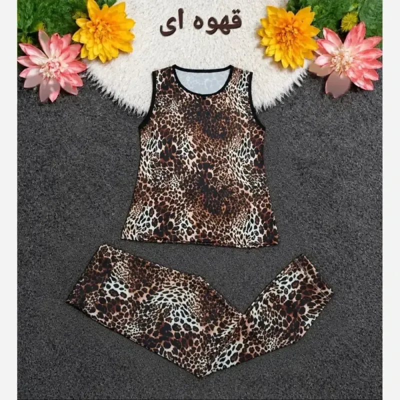 ست ورزشی و خانگی زنانه فلامنت کشی سایز بزرگ فری سایز