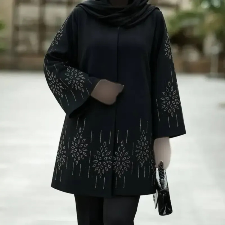 کت مجلسی زنانه شانتون جت بلک رنگ مشکی