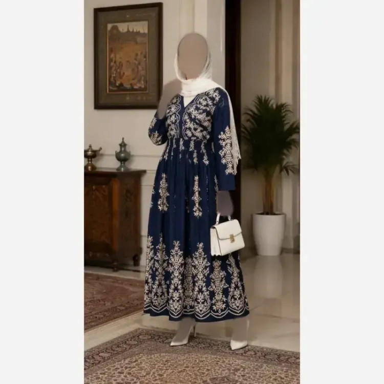 پیراهن ساحلی ترمه فلور بوگاتی فری سایز 38 تا 52