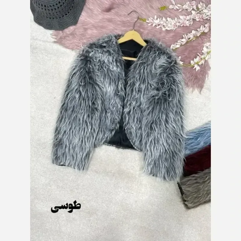 کراپ خز آستردار زنانه مدل کیانا فری سایز
