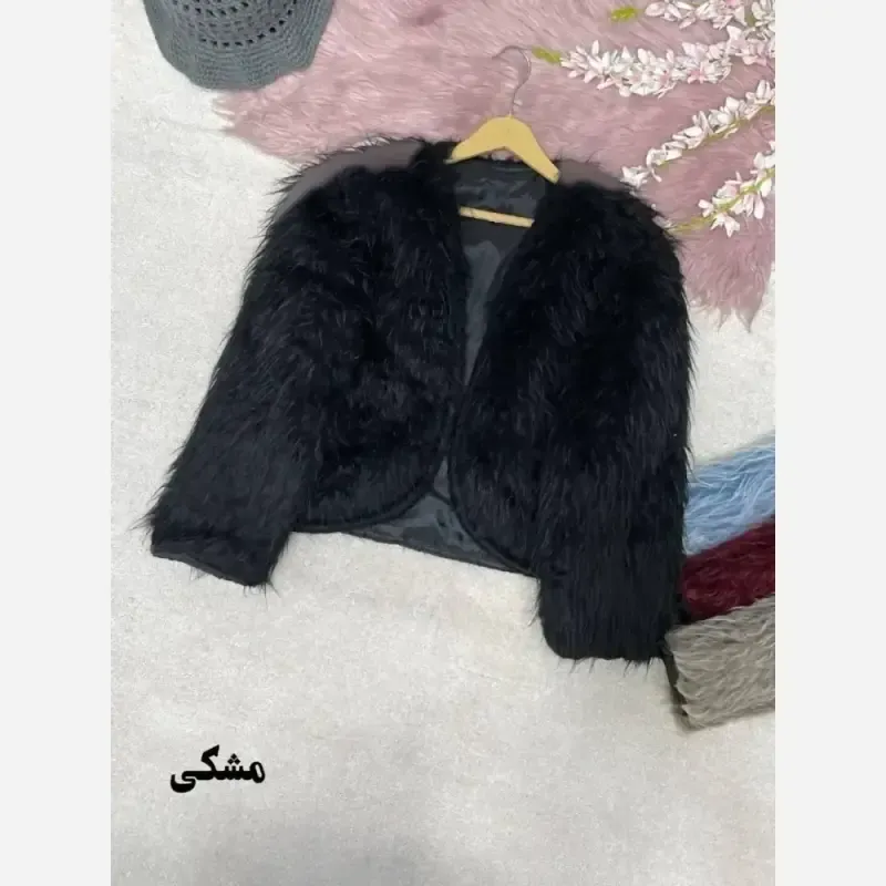 کراپ خز آستردار زنانه مدل کیانا فری سایز