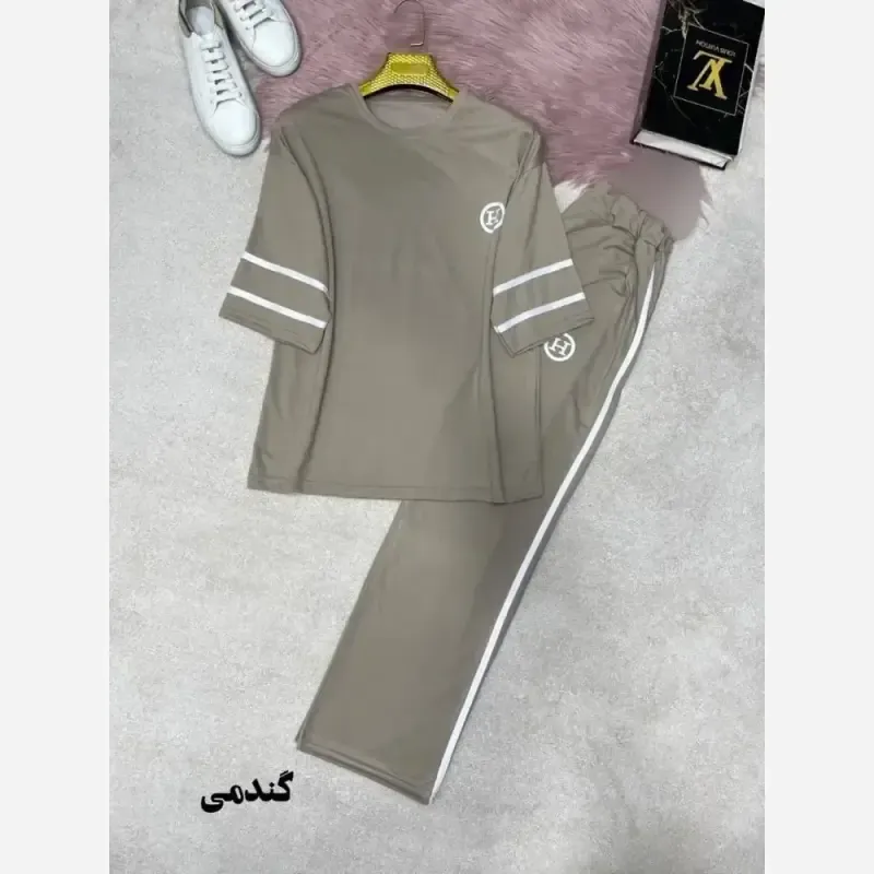 ست اسپرت زنانه مدل سحر جنس گلکسی پنبه سایز فری 38 تا 46