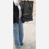 کیف زنانه مدل elin چرم شرانگ رنگ مشکی سایز 18 در 15 سانتیمتر