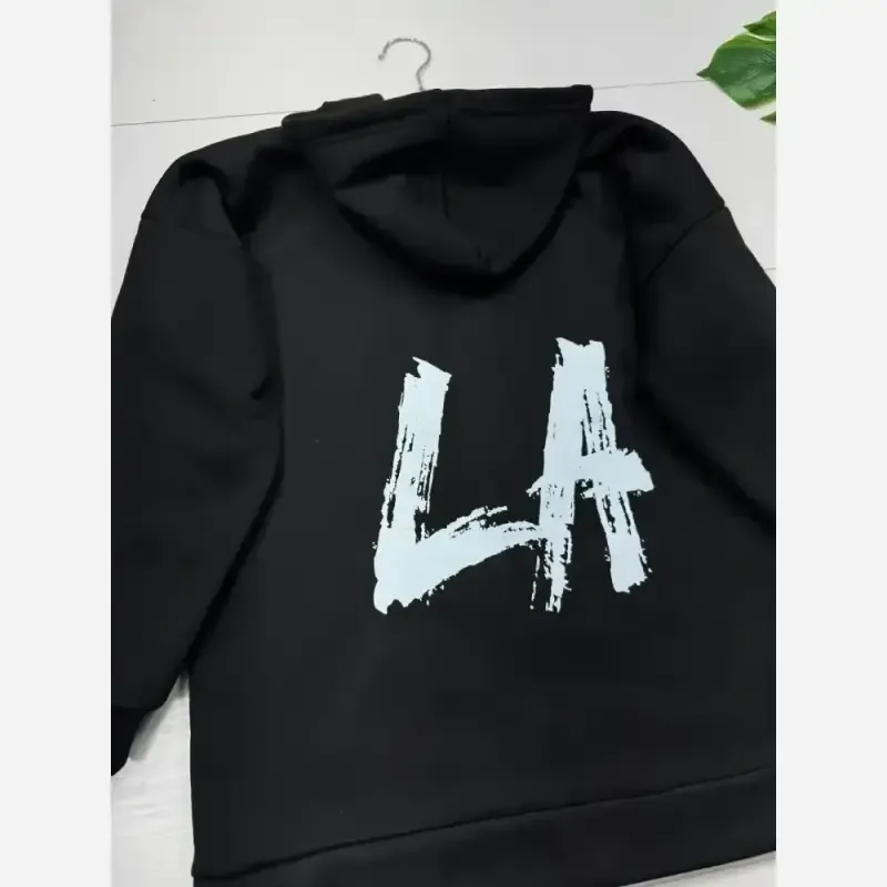 سویشرت LA دورس تو کرکی مشکی زنانه و مردانه سایز فری 38 تا 46