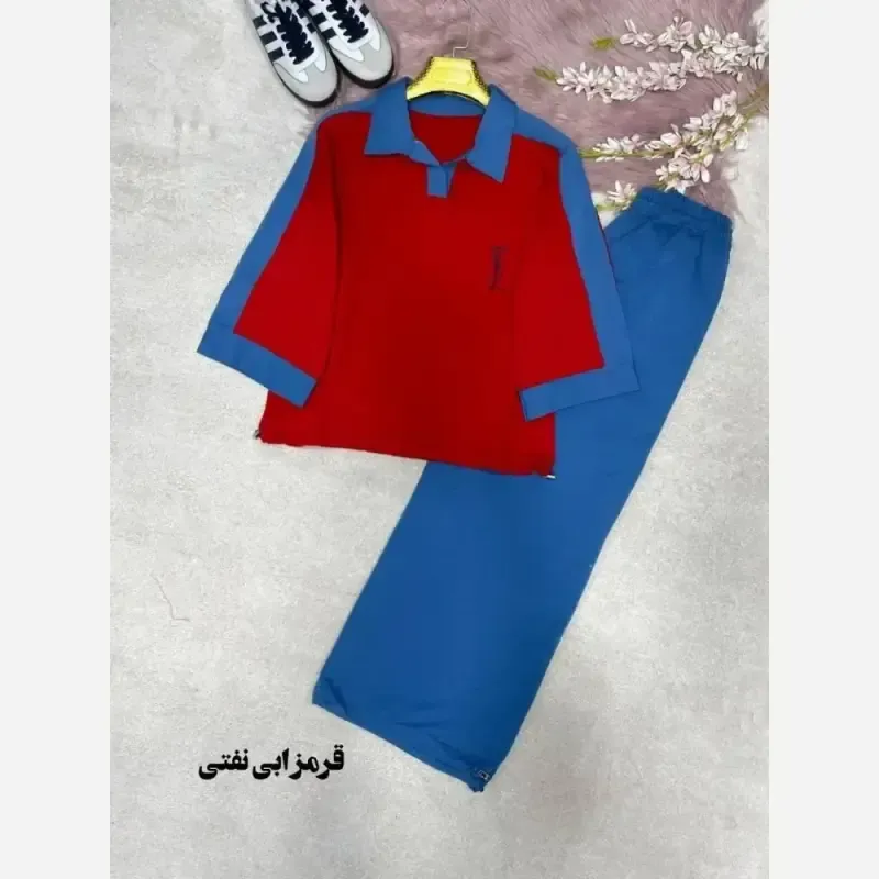ست اسپرت زنانه پنبه گلکسی مدل ماهان سایز فری 38 تا 48