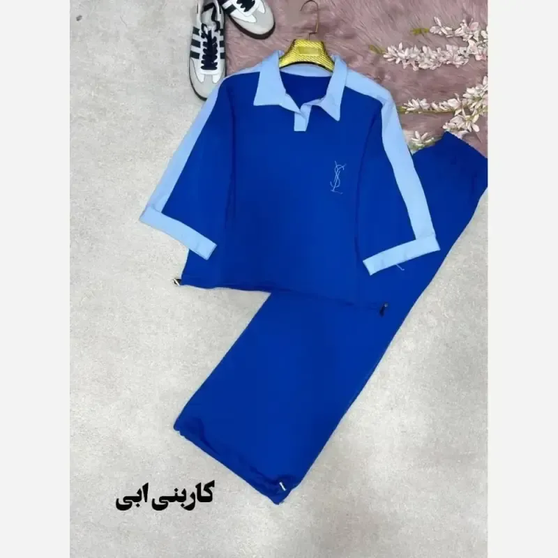 ست اسپرت زنانه پنبه گلکسی مدل ماهان سایز فری 38 تا 48