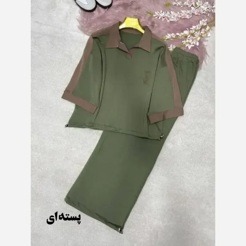 ست اسپرت زنانه پنبه گلکسی مدل ماهان سایز فری 38 تا 48